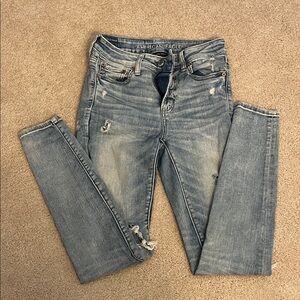American Eagle Outfitters Light Blue Skinny Jeans